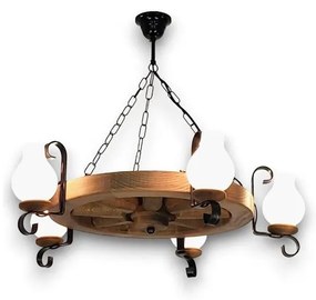 Brilagi - Luster na reťazi ROATA 5xE14/40W/230V buk