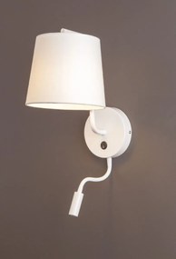 MaxLight Chicago nástenná lampa 2x40 W biela W0196