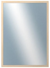 DANTIK - Zrkadlo v rámu, rozmer s rámom 50x70 cm z lišty KASSETTE dub bielený (2861)