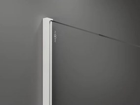 Mexen Kioto, Walk-In sprchová zástena 90 x 200 cm, 8mm číre sklo, biely profil, 800-090-101-20-00