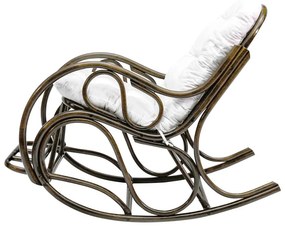 Hojdacie kreslo Agate (tmavohnedá + béžová). Vlastná spoľahlivá doprava až k Vám domov. 1119398