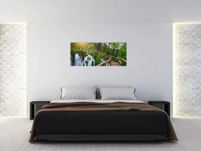 Obraz - Plitvické jazerá (120x50 cm)