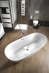 Aqualine Aqualine, DOURO voľne stojaca vaňa 180x80cm, biela, E1880