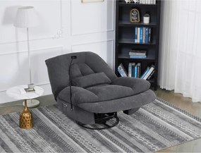 Polohovacie kreslo sivé, elektrické TV-7089 GREY2