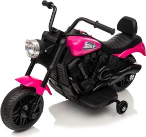 Elektrická motorka STAR ružová