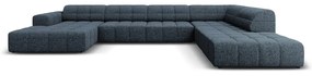 Modrá rohová pohovka (pravý roh/do "U") Chicago – Cosmopolitan Design