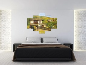 Obraz - Chalúpky v lete (150x105 cm)