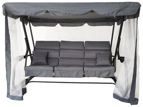 Záhradná hojdačka Igota - antracit / sivá