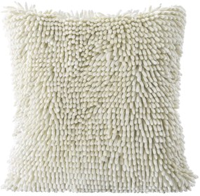 CHLPATÁ DEKORAČNÁ OBLIEČKA NA VANKÚŠ SHAGGY2 40X40 CM KRÉMOVÁ
