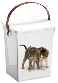 Úložný box Cat, 18x23,5x16,5 cm, biela