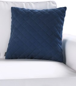 Obliečka Kinga pikovaná 43 x 43 cm farba produktu tmavomodrá látka lesklá, zamatová