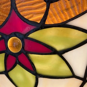 Tiffany luster do spálne vitráž Prezent 220 vzor 17