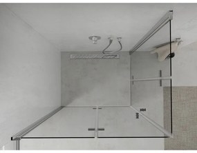Mexen Lima Duo, sprchovací kút 90 (dvere) x 80 (dvere) cm, 6mm číre sklo, chrómový profil, 856-090-080-02-00