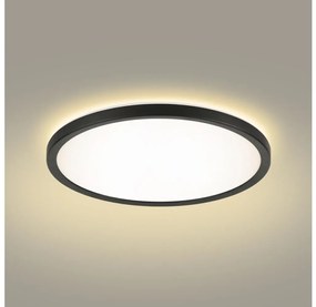 Brilagi - LED Kúpeľňové svietidlo ULTRA SLIM LED/18W/230V pr. 30 cm čierna IP54 BG2088