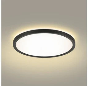 Brilagi - LED Kúpeľňové svietidlo ULTRA SLIM LED/18W/230V pr. 30 cm čierna IP54 BG2088