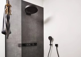 Hansgrohe Rainfinity, ručná sprchová hlavica 130 3-funkčná, čierna matná, HAN-26864670