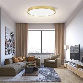 Immax NEO 07311L-LED Stmievateľné stropné svietidlo SEMPLICI 96W/230V priemer 80 cm Wi-Fi Tuya zlaté + diaľkové ovládanie