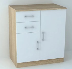 Komoda Universal, dub sonoma/biela
