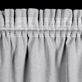 ZATEMŇOVACÍ ZÁVES (100%) NA PÁSKE SUZAN 135X270 CM SIVÁ