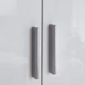 Sconto Rohová skriňa CELIA biela/vysoký lesk