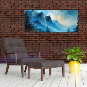 Obraz - Maľba hôr (120x50 cm)