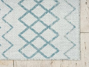 My Flair, Kusový koberec Illusio grey – na von aj na doma, 160x230, modrá, chodba / predsieň