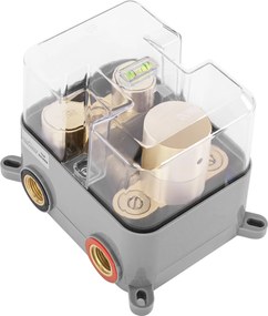 Rea Lungo, podomietková termostatická sprchová sada + BOX, zlatá lesklá, REA-P8550