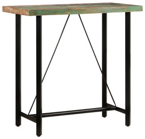 Barový stôl 110x55x107 cm masívne recyklované drevo a železo 356373