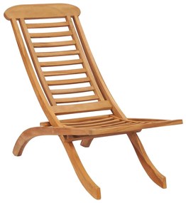 Skladacia záhradná stolička 50x90x69 cm teakový masív 319163