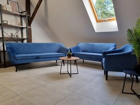 SEDACIA ZOSTAVA DARIO 3 + 2 + 1 Royal Velvet S 21 ŠEDÁ SKLADOM