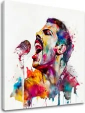 Dizajnová dekorácia na plátne Ikonický rebel Freddie Mercury