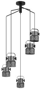 Eglo 39856 - Prisadený luster HILCOTT 5xE27/40W/230V