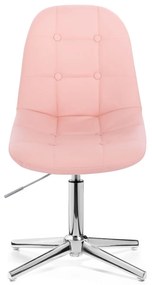 LuxuryForm DESIGN Stolička SAMSON na striebornom kríži - ružová