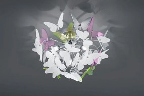 Detské svietidlo s plastovým tienidlom ø 45 cm Butterfly – Reality