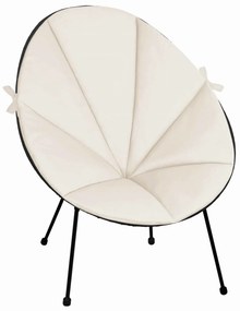 Podsedák do záhradného kresla ACAPULCO 91x72 cm - krémový