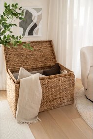 Truhla BIG, šírka 90 cm, vodný hyacint, natur