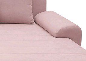 Rohová sedacia súprava Yoko, ružová látka
