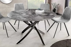Okrúhly keramický jedálenský stôl Alpine taupe 120cm