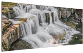 Obraz vodopádov (120x50 cm)