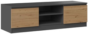 TV stolík Malwa 120 cm antracit/dub artisan