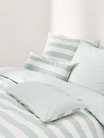Pruhovaná obojstranná obliečka na paplón z bavlny Lorena