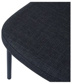 Tmavosivá jedálenská stolička Fowler – Unique Furniture