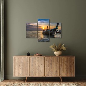 Obraz lode pri brehu (90x60 cm)