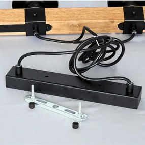 Brilagi - Luster na lanku VISTA 4xE27/60W/230V dub