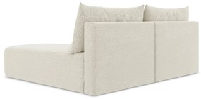 Krémovobiela rozkladacia/s úložným priestorom rohová pohovka (pravý roh) Kalena – Makamii