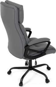 Kancelárske kreslo PEDRO — ekokoža, sivá