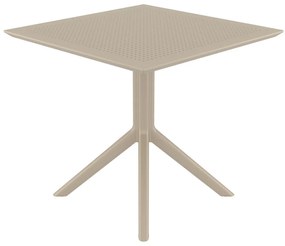 Stôl Sky 80 - v74 x 80 x 80 cm - Svetlo hnedá