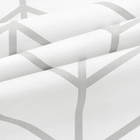 Goldea bavlnený záves - sivý cikcak na bielom 280x150 cm