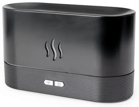 LED RGB Ultrazvukový aróma difúzor a zvlhčovač vzduchu s podsvietením 180ml čierna