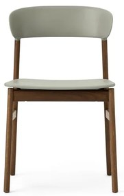 Stolička Herit Chair – pastelová zelená/dymový dub
